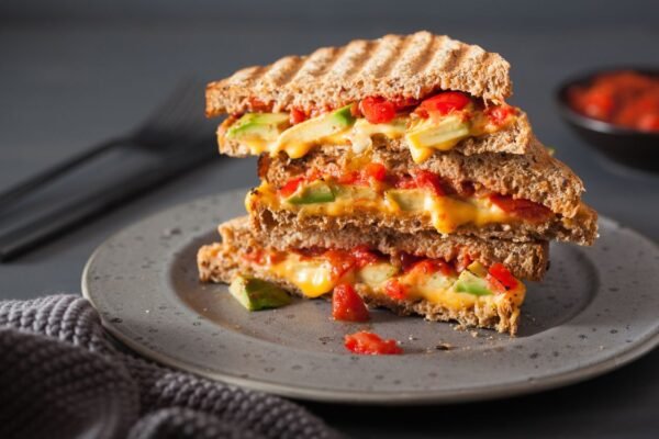 Veg BBQ sauce  sandwich