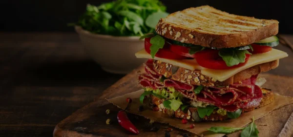 Veg BBQ sauce  sandwich